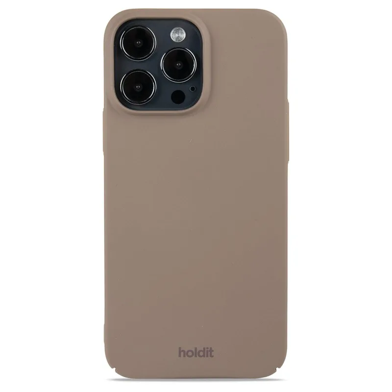 Holdit iPhone 15 Skal Slim Case mockabrun