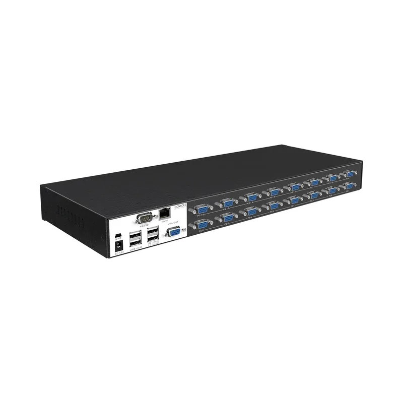 MT-VIKI 4K60HZ IP KVM switch fjärrkontroll VGA 16 port 1U Rackmount KVM VGA Switch Over IP