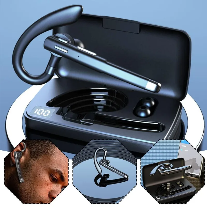 YYK 520 V5.0 Wireless BT-Hörlurar Roterbart Business Headset med Laddningsfack