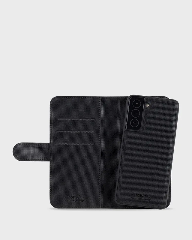 Holdit WalletCase Mag Galaxy S22+ Svart