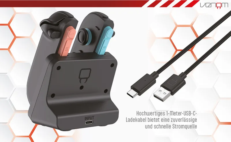 Venom Switch 2 Joy-Con magnetisk laddningsdocka (Nintendo Switch 2)