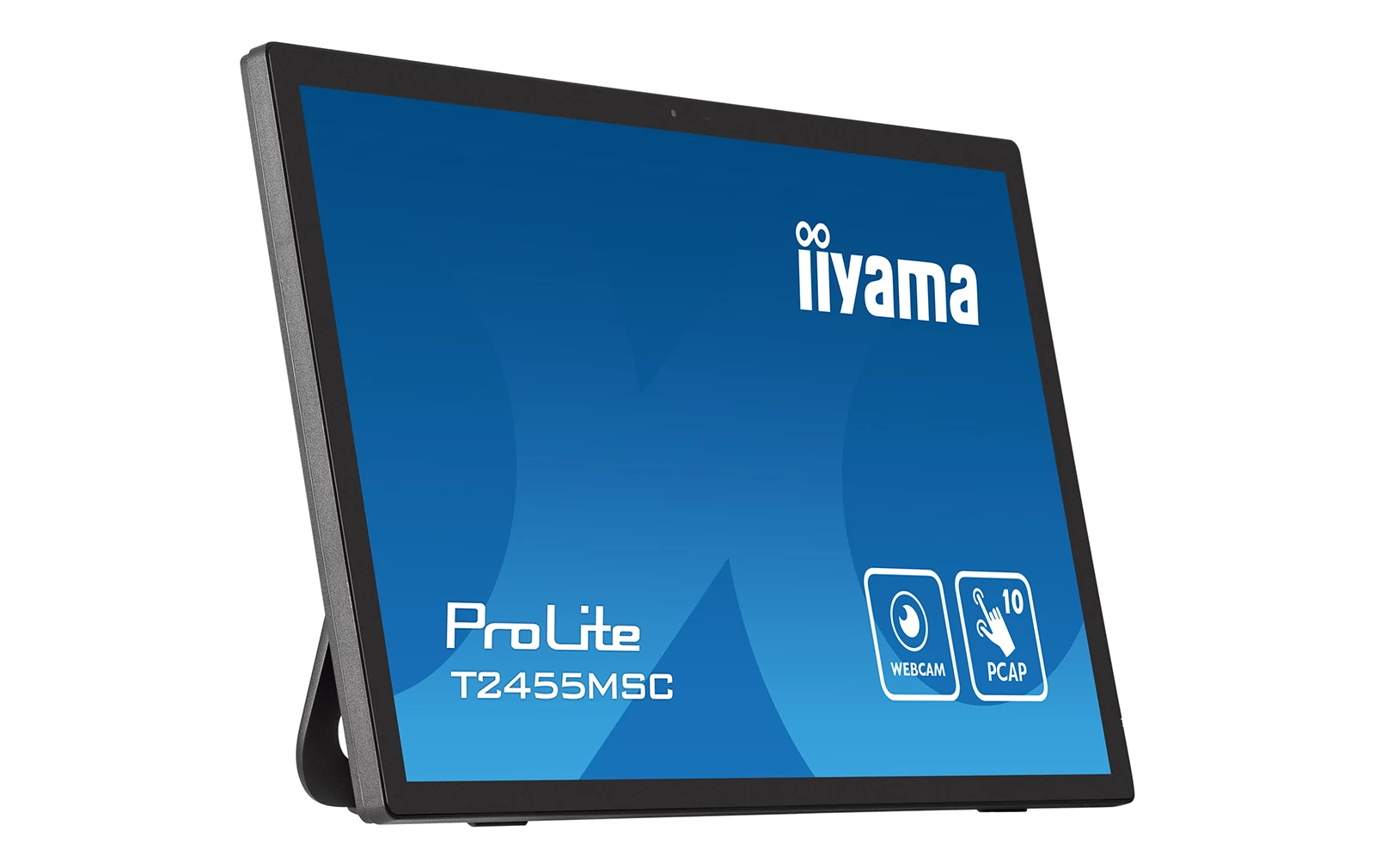 iiyama Prolite T2455MSC-B2 LED-skärm IPS 60,5 cm 24 tum Full HD 120 Hz 10 punkter, kapacitiv multitouch, DeepContrast-PCAP+ HDMI, DP, USB3.2 7H, Webbk