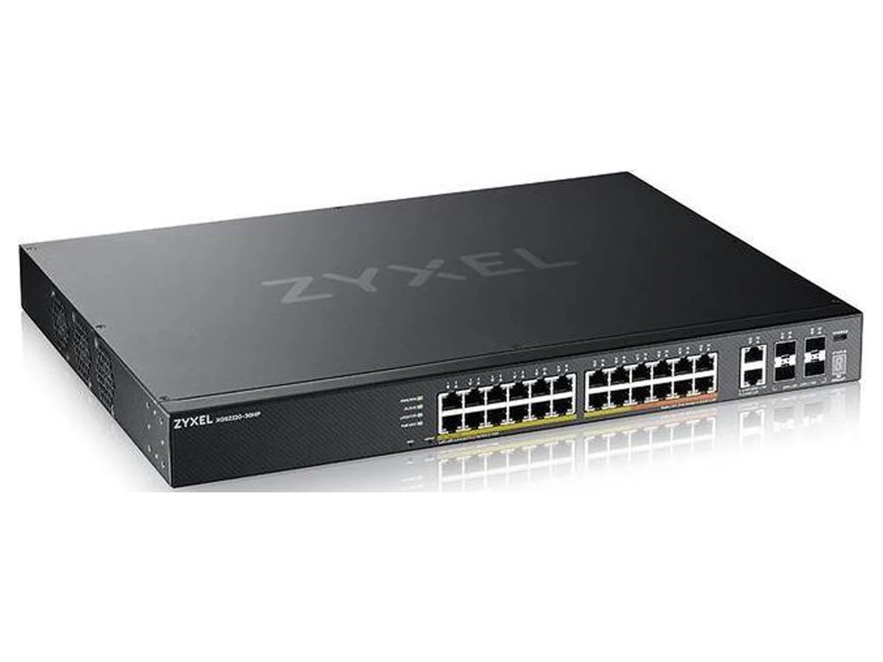 Zyxel 24-port GbE L3 Access PoE+ Switch with 6 10G Uplink (400 W) (XGS2220-10HP)