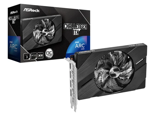 ASRock Challenger ITX Intel Arc A380 6GB Grafikkort