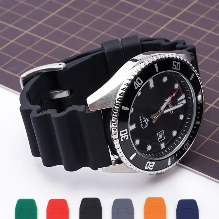 Klockarmband For Rolex SUBMARINER Vattentätt Dykararmband For Seiko SKX007/SRP777J1 Sportarmband Citizen