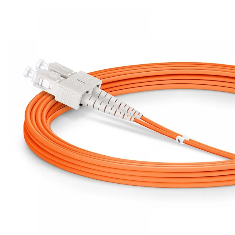 RiteAV 28 m OM2 LC till SC fiberoptisk kabel enkel multiläge 50/125 jumper 28 meter orange patchkabel