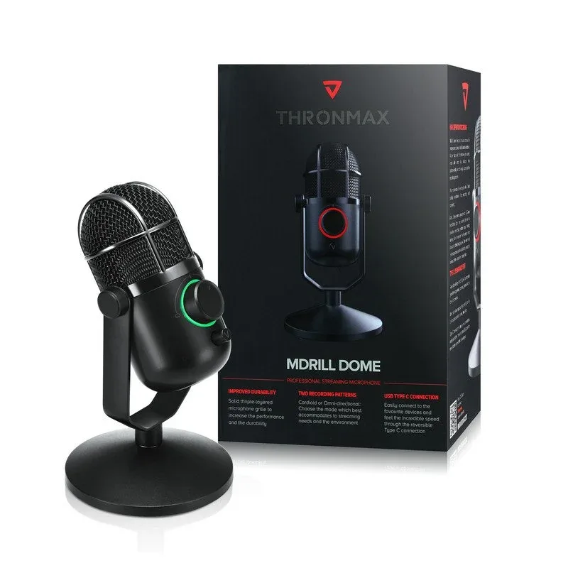 Mikrofon Thronmax Mdrill Dome Jet Black
