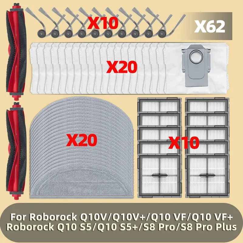 Q10 S5/Q10 S5+ /Q10V/Q10V+ /Q10 VF/Q10 VF+ /S8 Pro/S8 Pro Plus för Roborock