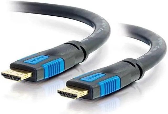 C2G 29686 standardhastighet HDMI-kabel med greppkontakter, svart (50 fot, 15,24 meter)