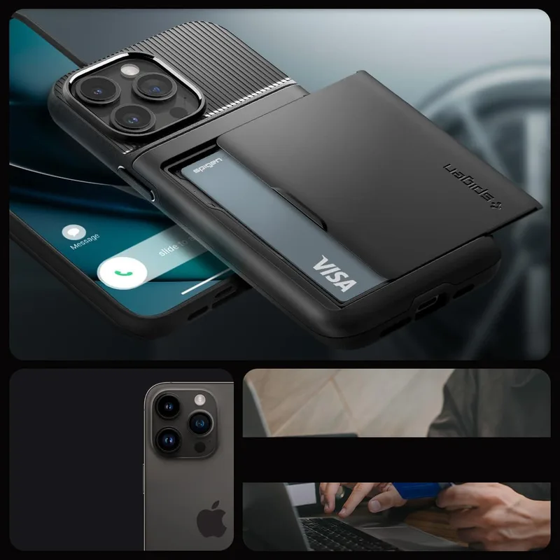 Spigen iPhone 15 Pro Skal Slim Armor