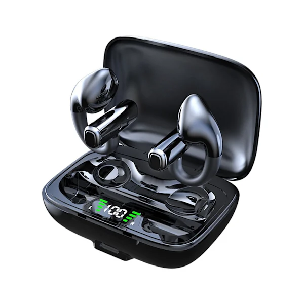 trådlösa in-ear hörlurar – brusreducerande Clip-on-hörlurar för revers