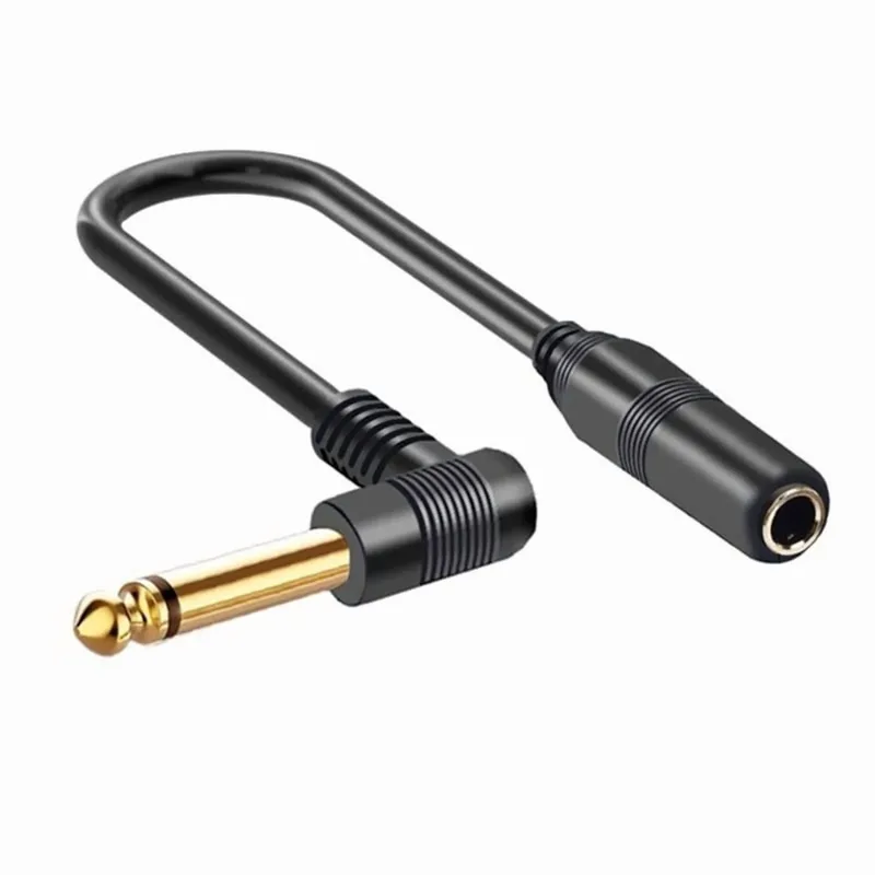 VCE 6,35 mm (1/4 tum) hane till 3,5 mm (1/8 tum) kvinnlig stereoljuduttag adapter för aux-kabel, gitarrförstärkare, hörlurar, 2-pack
