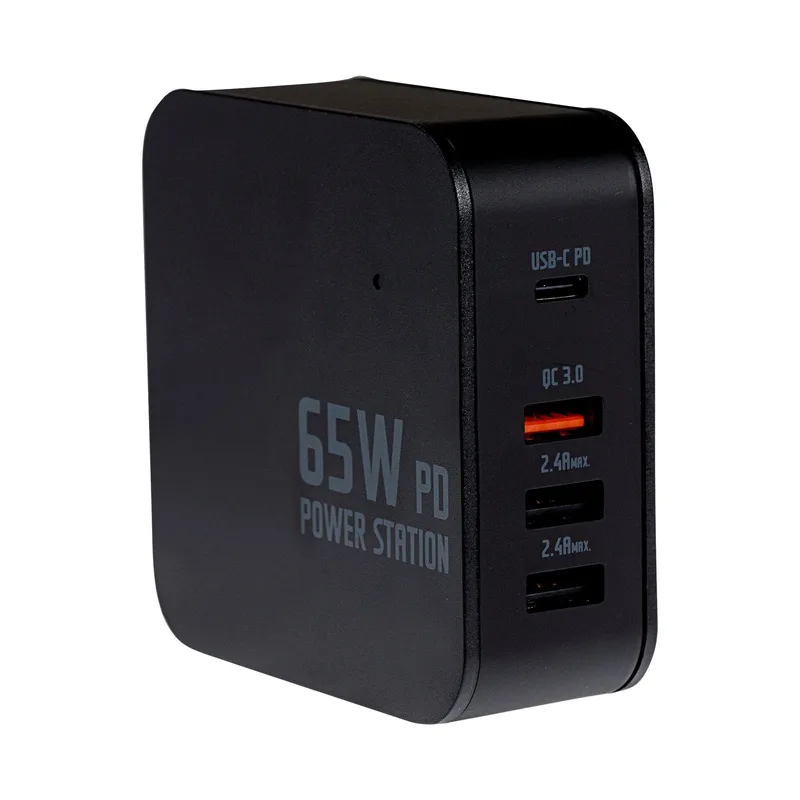 65W 4-port USB C-laddare