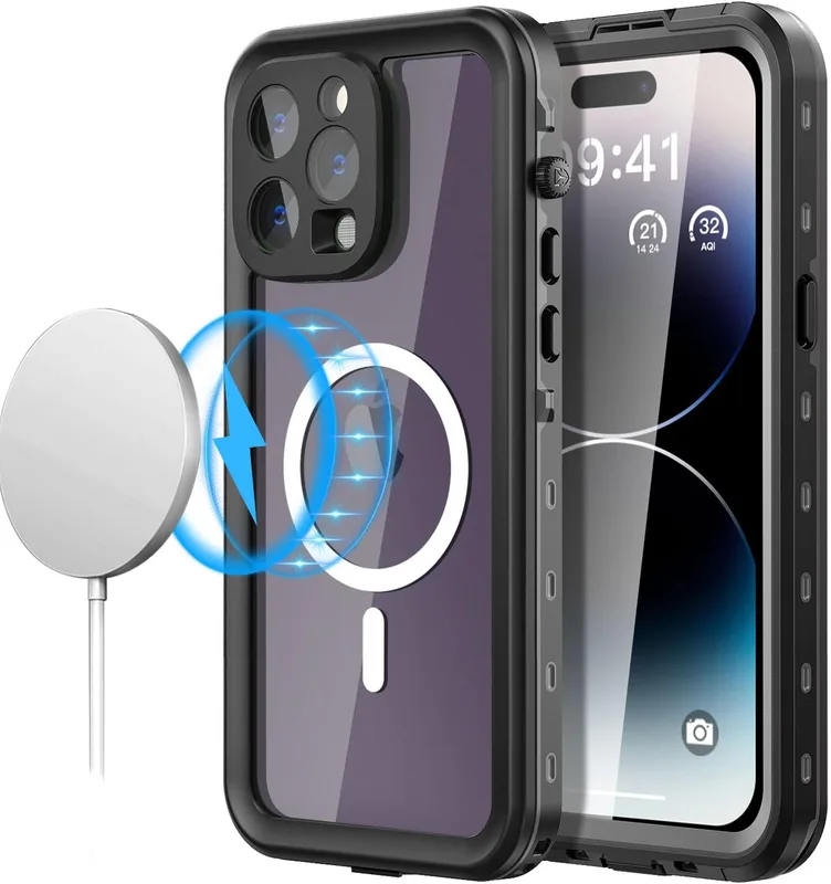 360° vridbart magnetstativ fodral för iPhone 14 Pro Max