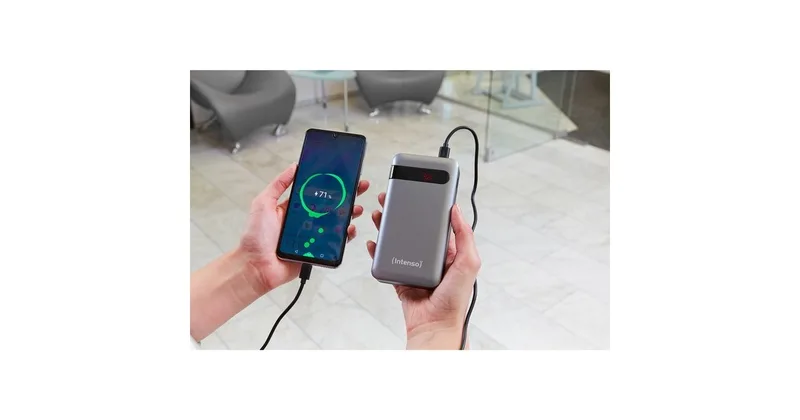 4smarts 541626 powerbank Lithium polymer (LiPo) 20000 mAh Grå