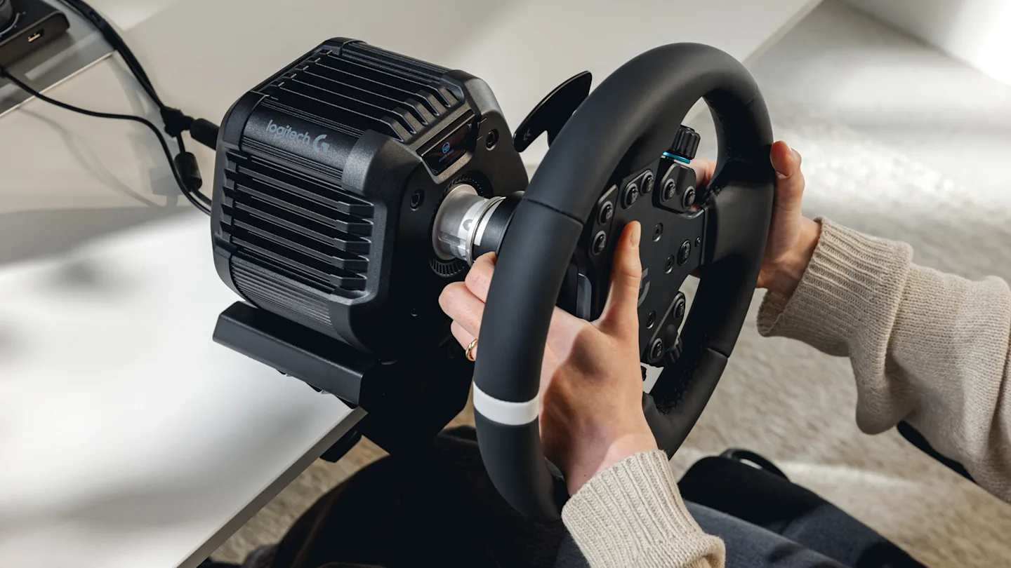 Logitech G RS50 System, rattutrustning för simracing i tre delar – för Xbox/PC, Brittisk strömkontakt – Svart