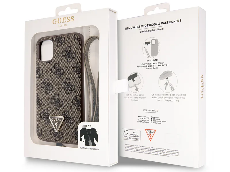Guess Mobilskal till iPhone 11/XR Crossbody Metall Logo
