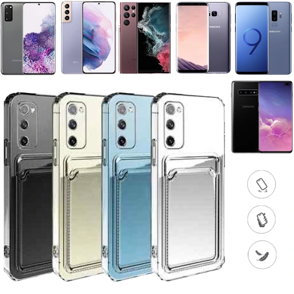 Transparent Silikonskal Fodral Kompatibelt med Samsung Galaxy S22 Plus