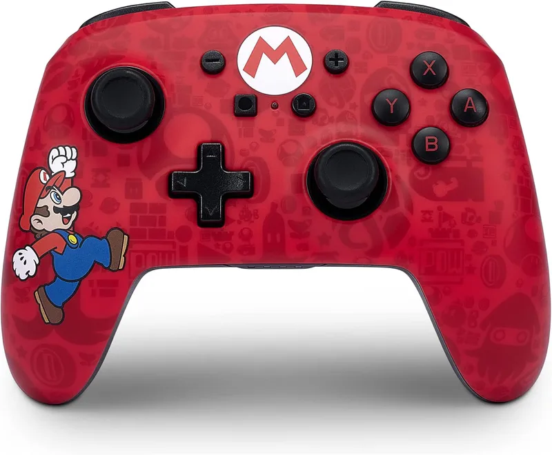 PowerA Here We Go Mario Noir, Rouge Bluetooth/USB Manette de jeu Analogique Nintendo Switch