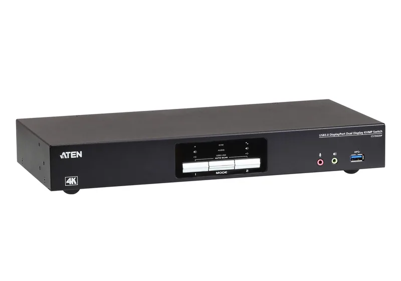 ATEN 2-portars säker KVM-switch med USB DisplayPort