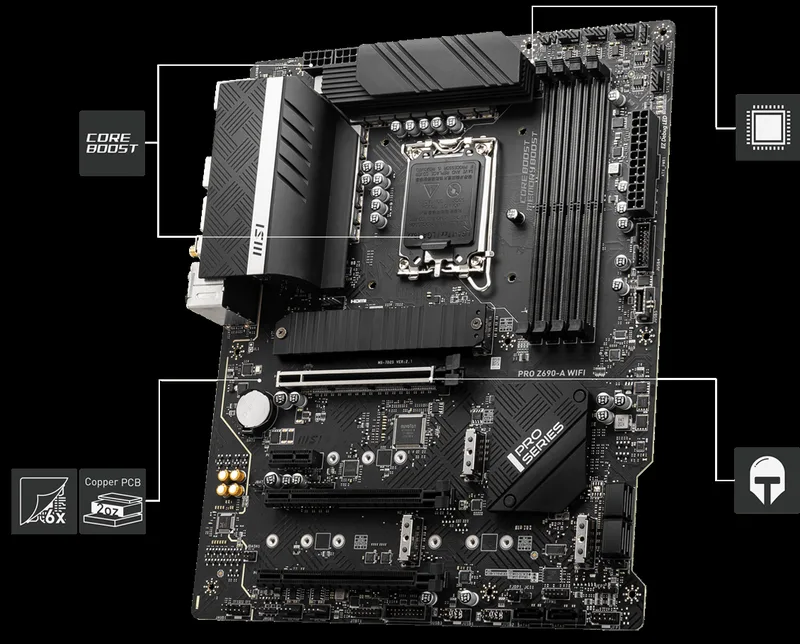 MSI PRO Z690-A WIFI moderkort