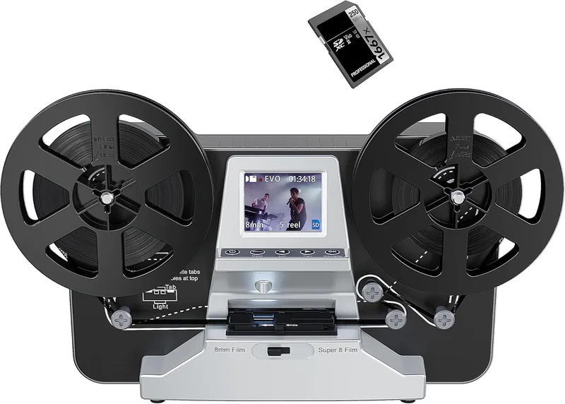 Digital filmskanner, 4,3 tums färgskärm digital film