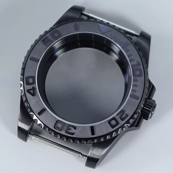 1st 40mm 20ATM Dykklocka Fodral Rem Safir for NH35 NH36 NH34/38