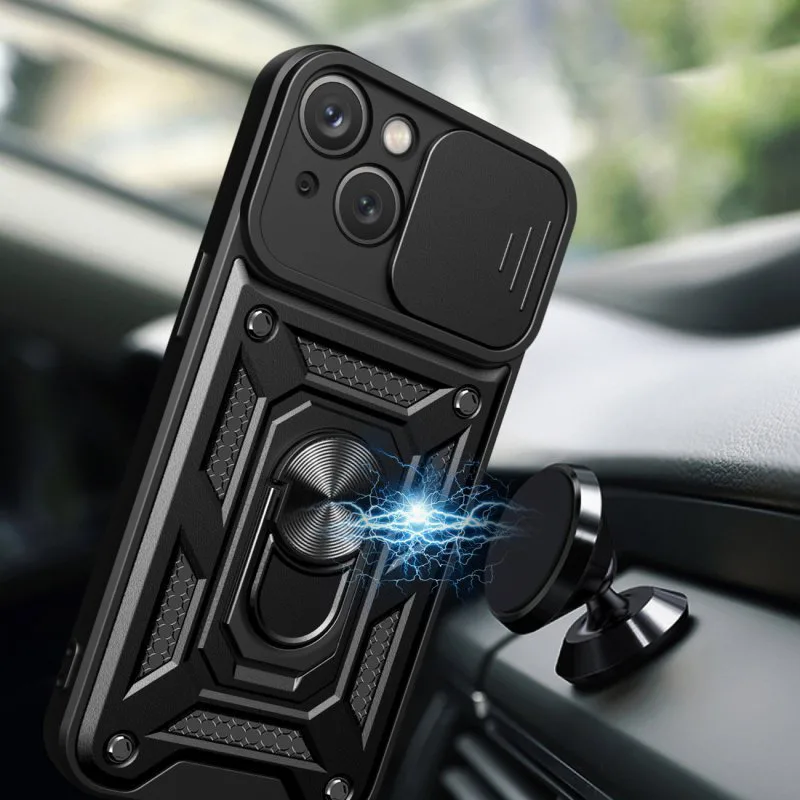 OEM Mobilskal till iPhone 15 Plus Camshield Hybrid Armor