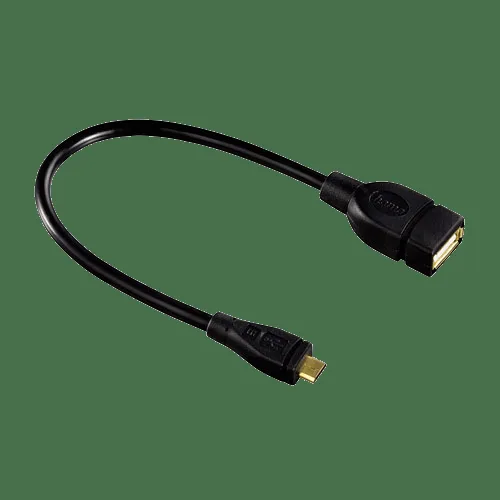 Hama Adapter USB-Micro OTG Hona-Hane Guld Svart