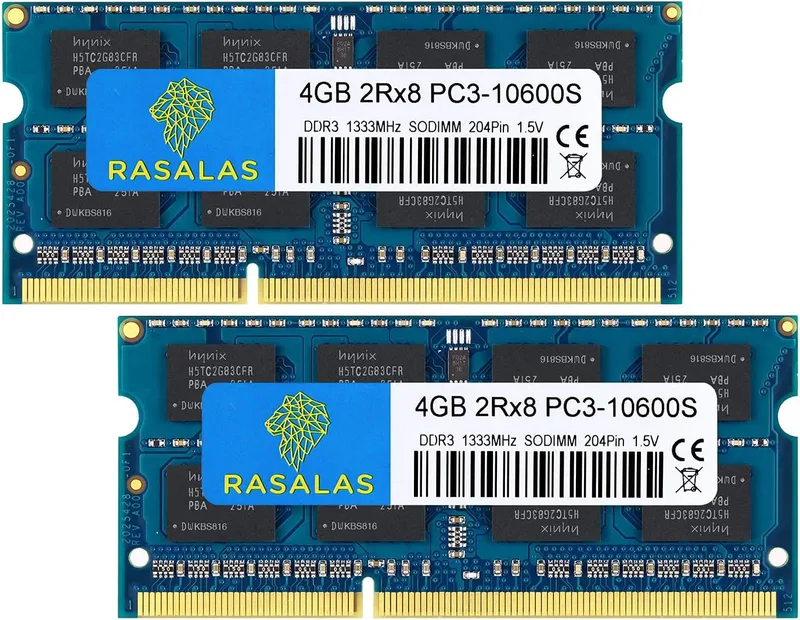Rasalas 8GB Kit (2X4GB) DDR3 PC3-10600 RAM-minnesmoduler