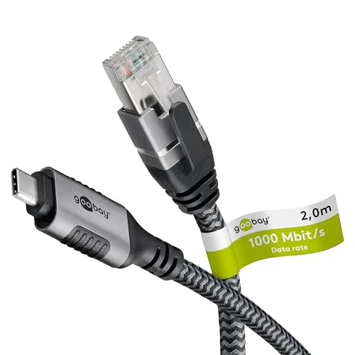 goobay 2 m LAN-USB 1 Gbit dataöverföringskabel