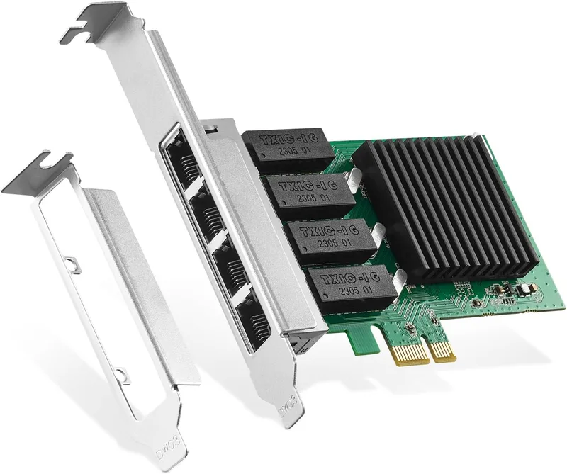 Binardat 4 portar Gigabit PCIe