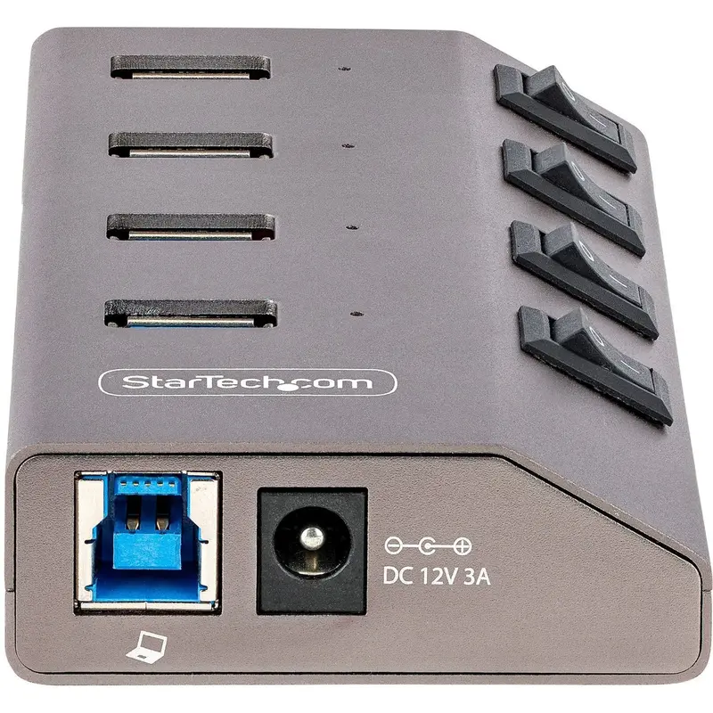 4-Port Self-Powered USB-C Hub