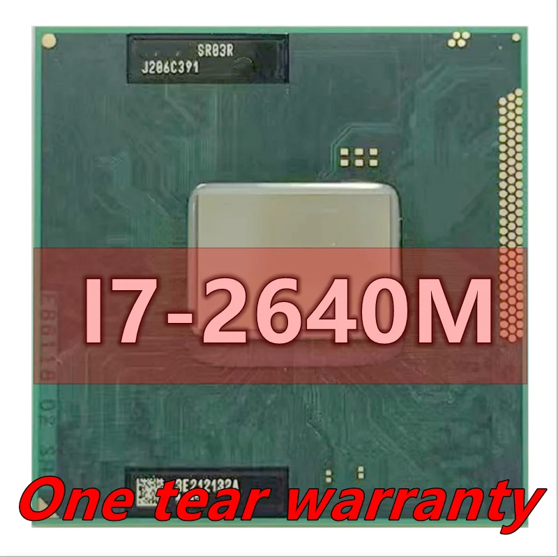 I7 2640M SR03R 2,8 GHz 2-kärnig 4-trådig CPU