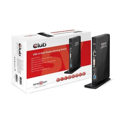 Club 3D SenseVision USB 3.0 Dual Display Docking Station