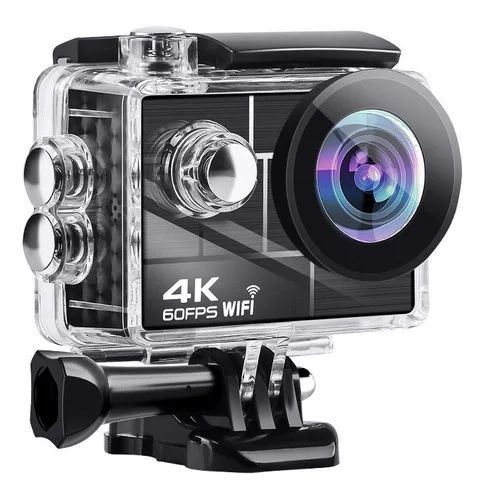 Actionkameror WiFi action kamera HD 4K, 6 0fps 2 4mp 2.0 Tum Ips Skärm med 170 Wide-Vinkel Vattentät Kamera, Action Camera Videokamera