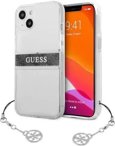 Guess Gray Strap Silver Chain Skal iPhone 13 mini