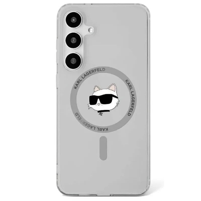 Karl Lagerfeld Mobilskal till Galaxy S25 MagSafe Choupette Printed Logo