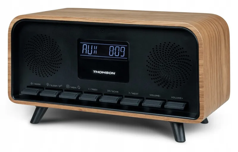 Thomson RT850BT Väckarradio med Bluetooth 5.3-högtalare