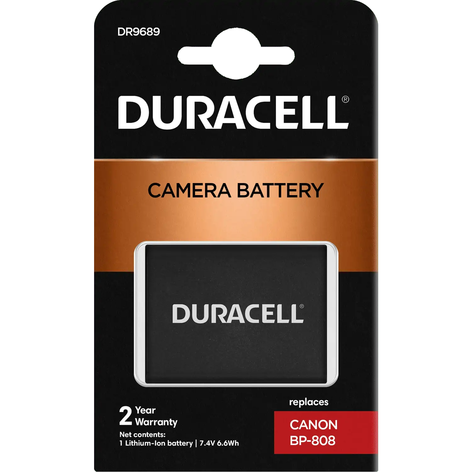 Duracell Premium analog Canon BP-808
