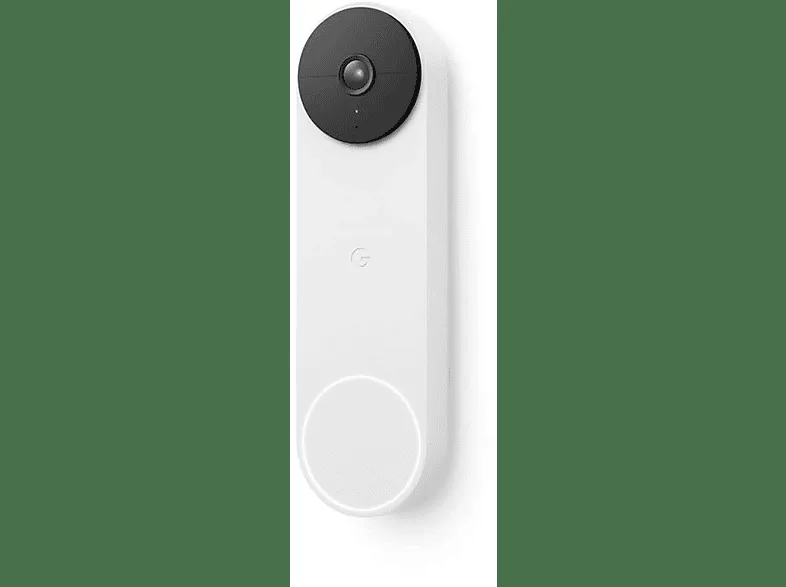 Google Nest - Dörrklocka - med kamera - trådlös - 802.11b/g/n, Bluetooth LE - 2.4 Ghz - snö