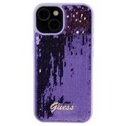 Guess iPhone 15 Skal Sequin Lila