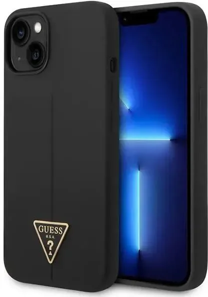 Guess iPhone 14 Pro Skal Silicone Triangle