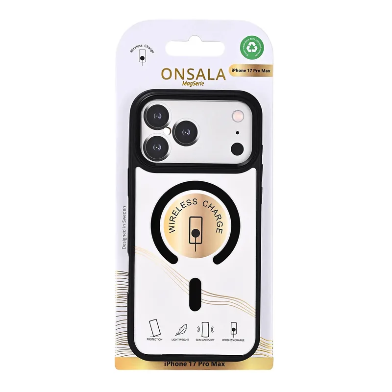 Skal ONSALA Back Bumper Clear Case MagSerie iPhone 17 Pro Max