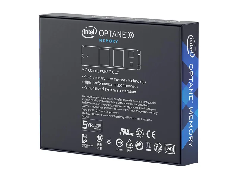 Optane Memory Module 16GB PCIe NVMe M.2 2280 High Speed ​​Smart Storage Accelerator