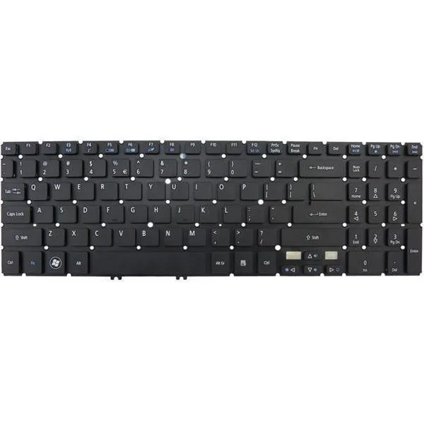 Keyboards4Laptops Tyskt svart utbytbart laptoptangentbord kompatibelt med Acer Aspire V5-531-967B4G32MABB