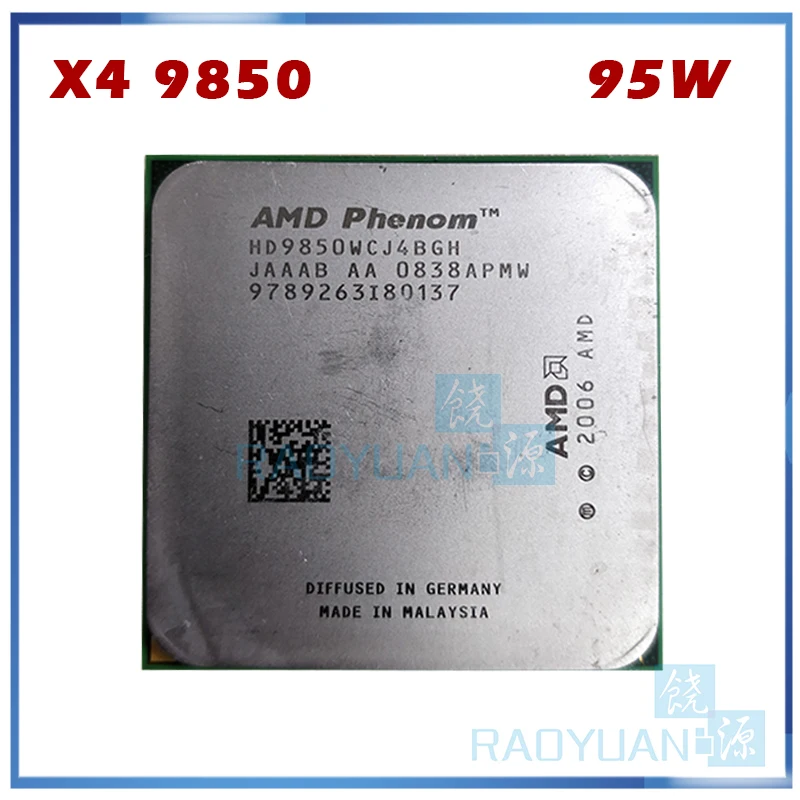 Phenom X4 9850 2,5 GHz 95 W Quad-Core Prosesor CPU