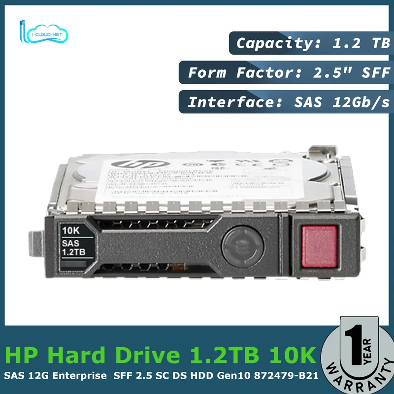 EG1200JEMDA HPE 1,2 TB 12G 10K SFF SAS SC hårddisk