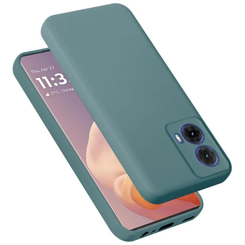 RankOne fodral för Motorola Moto G85 5G (6,6 tum tum) mjukt TPU silikonfodral – safirblå