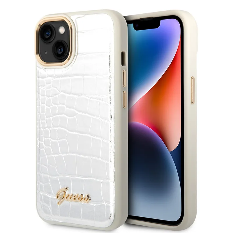 Guess iPhone 14 Plus Skal Croco Collection